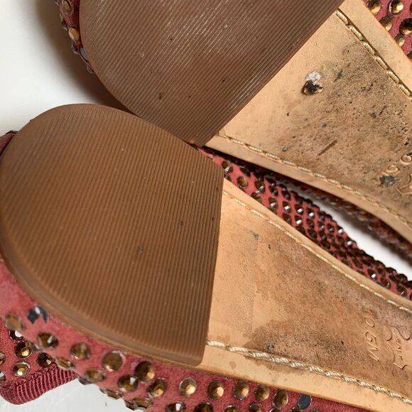 Tory Burch Gemstone Leather Ballet Flats - Picture 9 of 9